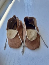 Handmade Buckskin Moccasins Child Size