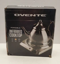 Ovente Single Infrared Burner 7" Electric Hot Plate Portable Countertop BGI101S