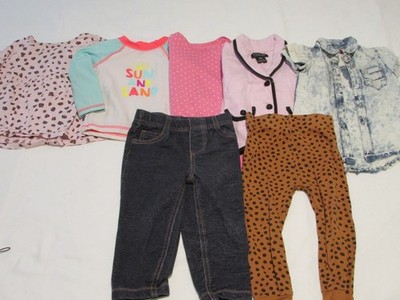 Girls Clothes Lot Size 18-24 Months 7 for all mankind, Carters, US Pollo more