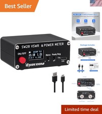 Portable SWR Meter SW-28HF for HF Ham and CB Radio - 50 Hours Battery Life