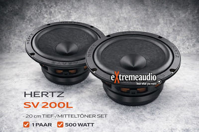 Hertz SV 200L - 20 cm Tief-/Mitteltöner SET SPL WOOFER 200mm 4 Ohm, 500W 1 Paar