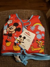 Fabric swim vest Disney Junior Mickey Mouse size small medium 0 to 40 pounds
