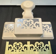 BEAUTIFUL Martha Stewart SCROLL HEART Deep Edge Border Punch