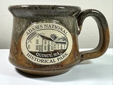 ADAMS NATIONAL HISTORICAL PARK  8oz Coffee Mug  SUNSET HILL STONEWARE Quincy MA