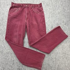 VTG 90’s Arizona Jeans Women’s 30x30 Pink Straight Leg 5 Pockets Made In USA