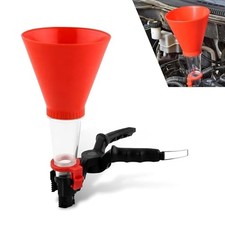 Locking Car Oil Funnel, Anti-Leak Car Engine Oil Filling Funnel with Filter,