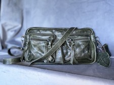 Legend - Lederhandtasche Damen Dunkelgrün Leder Bag