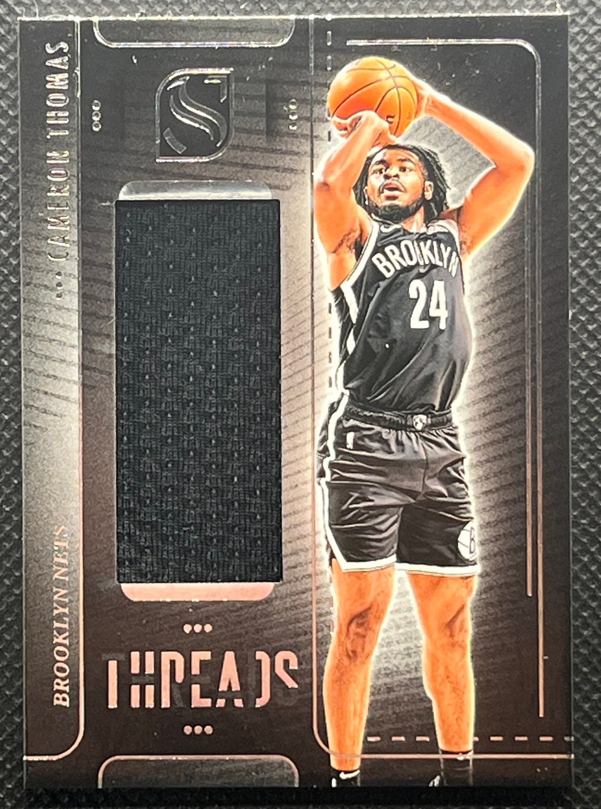 2024-25 Panini Silhouette #THR-THM Cameron Thomas Threads Game Worn