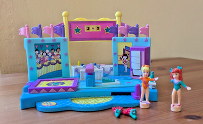 Polly Pocket Mattel Sprungvariante Turnfest 1999 Vintage Set