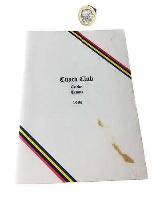 Cricket Handbuch Fixture Card Cuaco 1996 Vintage ra