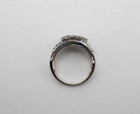 Sterling Silver 64 Diamond Heart Buckle Ring Size 10 [R340] — photo 6