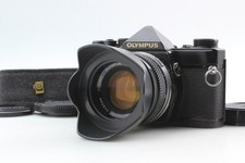  N MINT Olympus OM-1 MD Black SLR Film Camera F.Zuiko 50mm F1.8 Lens From JAPAN