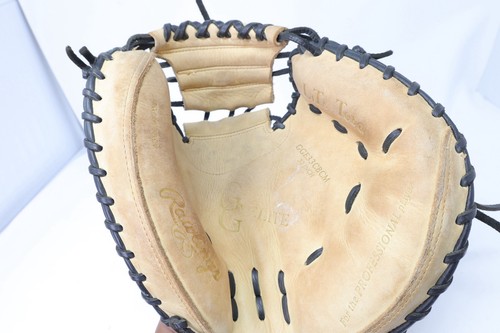 Guanto Rawlings GGE33CBCM 33" Catchers Mitt RHT *DEVE ESSERE RE-STRINGED/LEGGI* - Foto 3 di 15