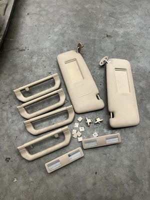 BMW E34 Natur Tan Headliner Components Handles/ Visors