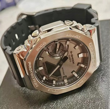 Casio G-Shock GA2100 Silver Case Black Dial Q...