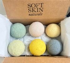 Luxury Vegan Bath Bomb Gift Set 6 Natural Essential Oil Bath Fizzies Handmade