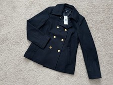 NWT Tommy Hilfiger Navy wool blend double bre...