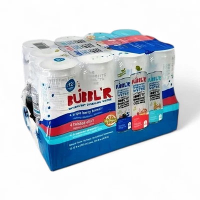 BUBBL'R Sparkling Water Variety Pack, 12 fl oz - 12 Pack