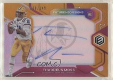 2020 Panini Elements Future Signs Orange 88/149 Thaddeus Moss #FS-TM Auto 5w7