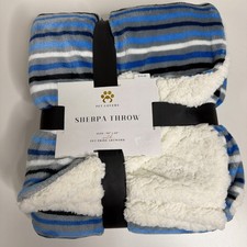 Pet Lovers Plush Sherpa Throw Blanket Size 50x60 Pet Pride Artwork
