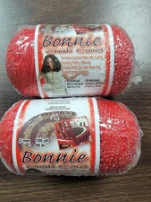 NEW~Lot of 2 BONNIE CRAFT CORD Each 2mm 100yd/90m Pepperell Braiding Company RED