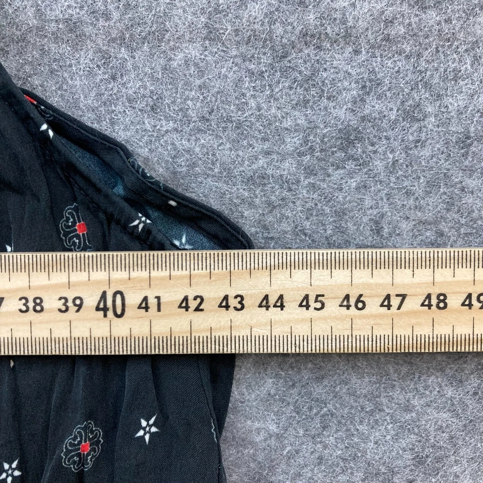 Blusa negra sin mangas con 8 de seda con bandas 7521 Foto 4 de 4