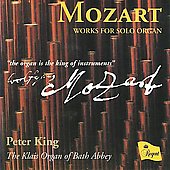 PETER KING-Mozart Works For Solo Organ (UK IMPORT) CD NEW - Picture 1 of 1