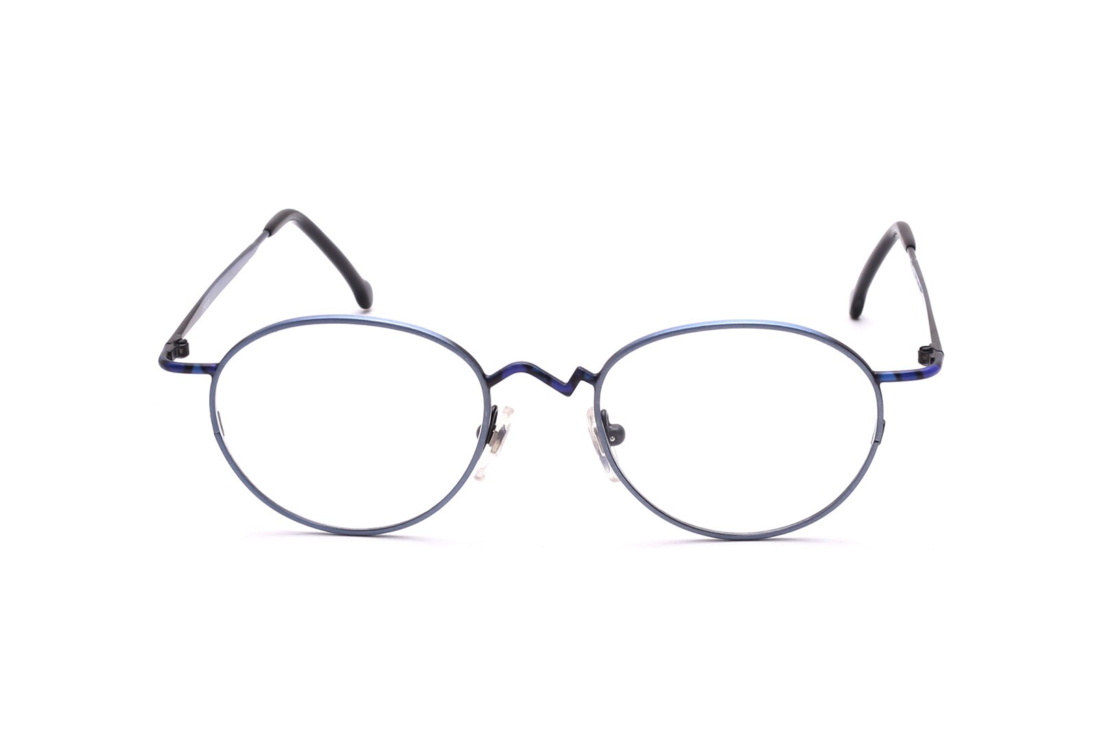 Brille Fassung Metall Blau Oval Muster Италия Дизайнерский режим 49-19мм Neu B8 7890₽