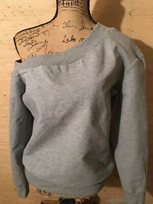 Sweat Femme Asymétrique Banana Republic Couture - Une épaule - Taille M Gris - Neuf Avec étiquettes