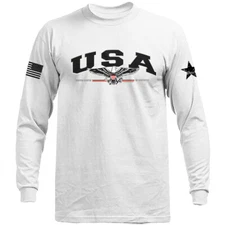 United States of America USA Patriotic American Pride US Flag Long Sleeve