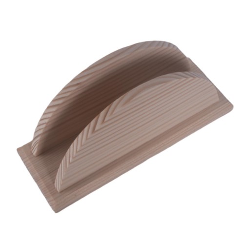 Oval Untreated Wood Napkin Holder Serviette Dispenser Upright Paper Storage - Picture 4 of 6