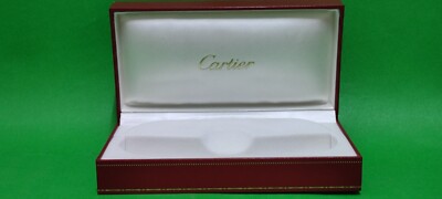 Authentic Cartier Red & Gold Sunglasses Case / Empty Box  display picture 2