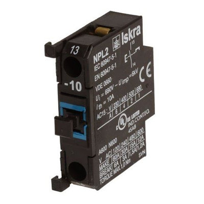 Hilfsschalter NPL2-10 für Schütze ISKRA KNL22-38, Nr. 4036.7920