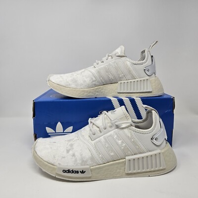 adidas gazelle silver green womens adidas NMD_R1 Strap Shoes - Women's - Cloud White / Lucid Blue