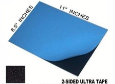 2 SIDED TAPE ALL WEATHER ADHESIVE JUMBO SHEET 8.5" X 11" BOAT AUTO CARPENTRY