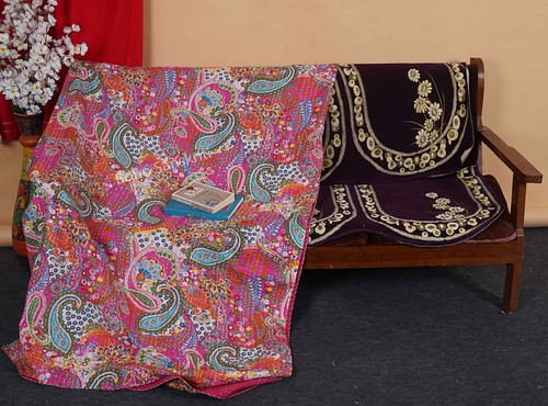 Indian Handmade Bedding Kantha Quilt Bedspread Bohemian Throw Cotton Blanket - Picture 25 of 57