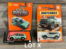 NATIONAL PARKS LOT Matchbox Moving Parts Jeep Grand Cherokee Ford Bronco LOT X