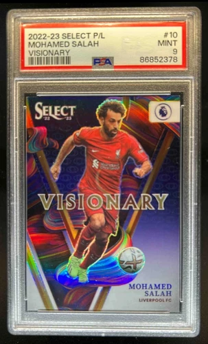 2022 Select Premier League Mohamed Salah Visionary SSP #10 PSA 9