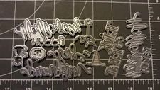 Universal thin metal die cut tool emboss Halloween Party trick treat pumpkin day