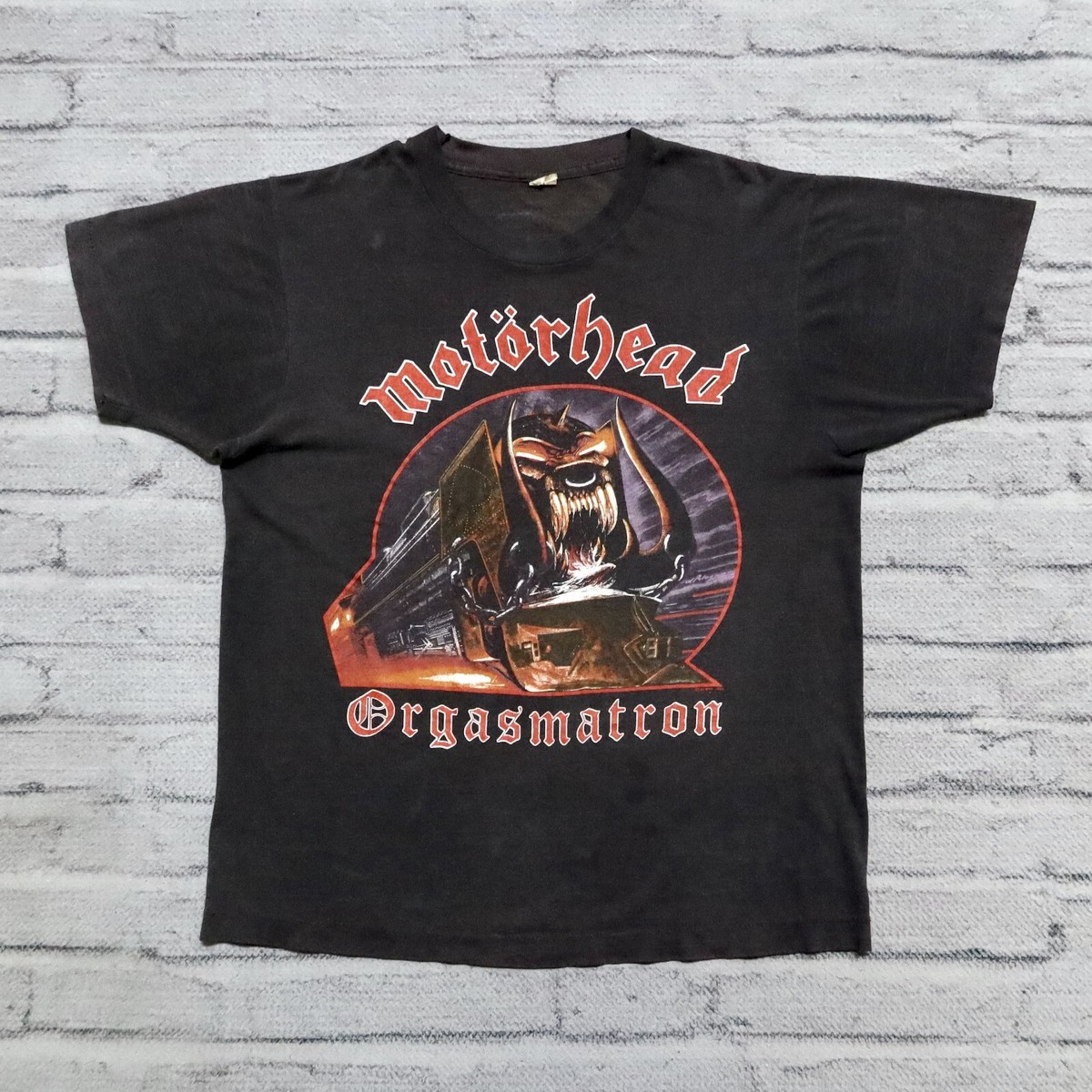 Vintage 1986 Motorhead Orgasmatron Shirt Tour Concert Lemmy