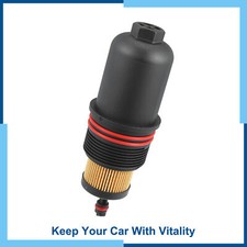 Pack (1) Engine Oil Filter and Housing Cover for Ford Edge 2.7L 15-21