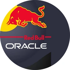 RED BULL ORACLE Hq 3 PC Waterproof Decal Sticker
