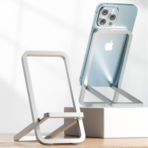 Universal Phone Slim Aluminum Folding Desk Stand Mount Holder for iPhone Samsung - Picture 1 of 10