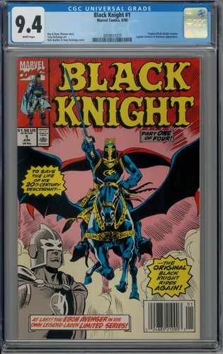 Black Knight # 1 CGC 9.4 Marvel Comics 1990