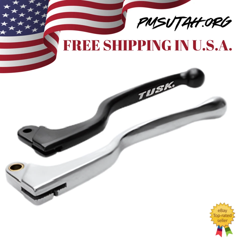 Palanca de embrague Tusk 2014-2025 Honda CRF125F CRF 125F rueda grande izquierda negro plateado Foto 2 de 2