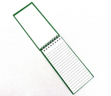 Seth Flip-Top Notebook, 60 Pages, Kelly Green Hard Cover, Wire Bound, #LO3102