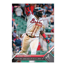 Michael Harris II - 2023 MLB TOPPS NOW Card 245 RC - 1st CAREER WALK-OFF
