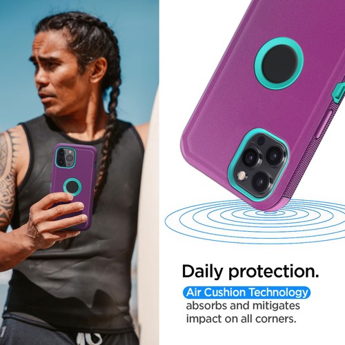 Funda de teléfono resistente a prueba de golpes resistente para iPhone 12 Pro Max/12 Pro/12 - Imagen 15 de 73