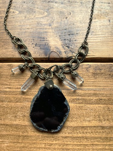 All Saints Spitalfields chunky Necklace / Bracelet Pendant Set A315/16 - Picture 7 of 14