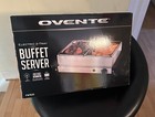 Ovente Electric 2-Tray Stainless Steel Food Buffet Server